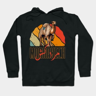 Marrakech Morocco Arabic Camel Sunset Hoodie